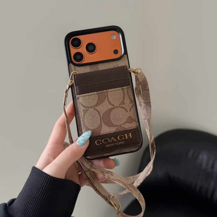 Coach コーチiPhone 16 15 plus 18 17pro max AirブランドスマホケースiPhone 18 16 17 17e 15pro max 16pro スマホカバー耐衝撃オシャレ芸能人愛用するブランドアイフォン18pro max 17 16 pro15 16 pro maxケースカバー