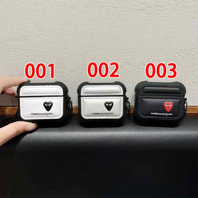 コムデギャルソン リンカン comme des garconsブランドエアーポッズpro2 4 3 2 max保護ケースかわいい エアーポッズ4/3/2/1カバー個性スニーカー形のairpods 4 pro2 proケース ブランド 人気メンズ向けAirPods 4/3/2/1ケースブランドかっこいい