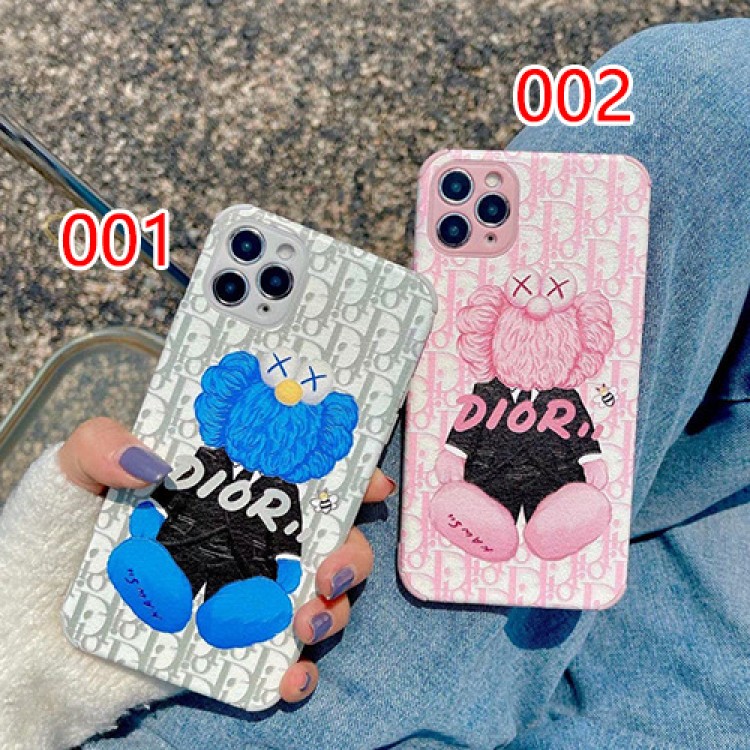 面白い 漫画柄 Dior ブランド iphone 13/13Pro maxソフトケース 耐衝撃 ディオール コラボ カウズ IPhone13Proフルカバー 潮流 スタイル アイフォン12mini /12pro maxケース人気モノグラム おしゃれ IPHONE12pro/11promax/11proケース かわいい ペア揃い