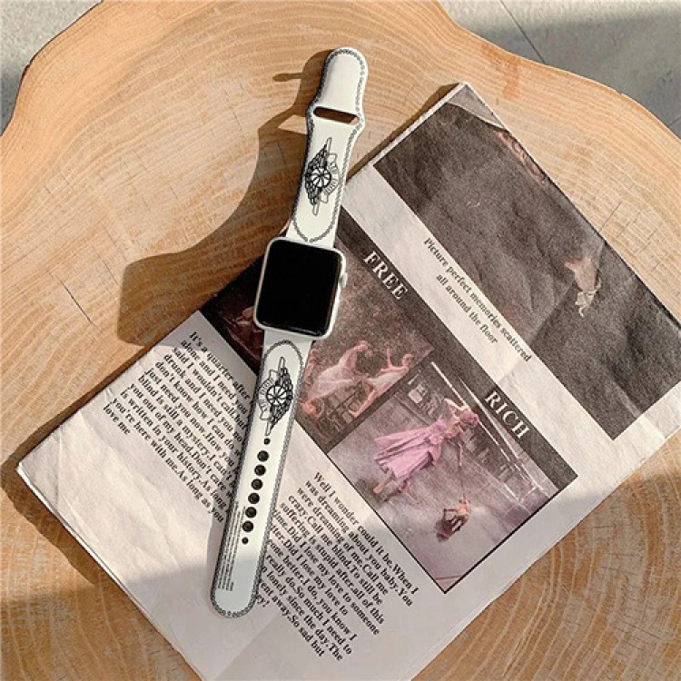 ハイブランド Dior Apple Watch 6/se ゴムバンド 柔らかい 快適 ヴァンズ applewatch 6 交換ベルト ファッションロゴ付き 耐衝撃 FILAアップルウォッチ 6 ラバーストラップ 個性 高品質 フェット
