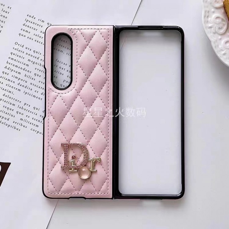 Dior ディオール高級感galaxy z fold5 4 3ケースハイブランドハイブランドGalaxy z flip 5 4 3携帯ケースビジネス大人っぽい ギャラクシーz fold3/2 4 5ブランドスマホカバーブランド落下保護galaxy z flip3 4 5携帯カバーレディース