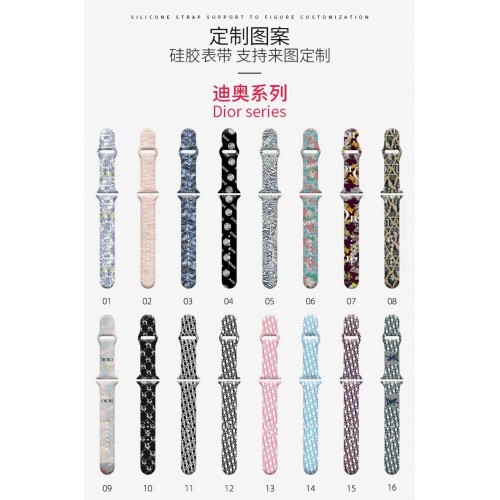 Dior ディオール高級感 Apple Watch se2/6/5/4/3/2/1ベルト 軽量 フィット 通気性ハイブランドアップルウォッチ 8/se2革ベルト 耐久性男性向けアップルウオッチ se2/7 スポーツベルト 上質ブランド apple watch ultra シリコンバンド 痛くない