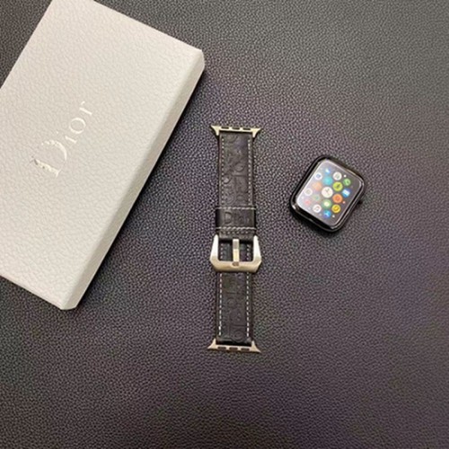 Dior ディオールブランド Apple Watch 9 ultra バンド 華奢革 交換バンド アップルウォッチ ultra 49mmブランドベスト高級感 Apple Watch9 8 7  se2/6/5/4/3/2/1ベルト 軽量 フィット 通気性ブランドiwatch 7 8 9 バンド 丈夫