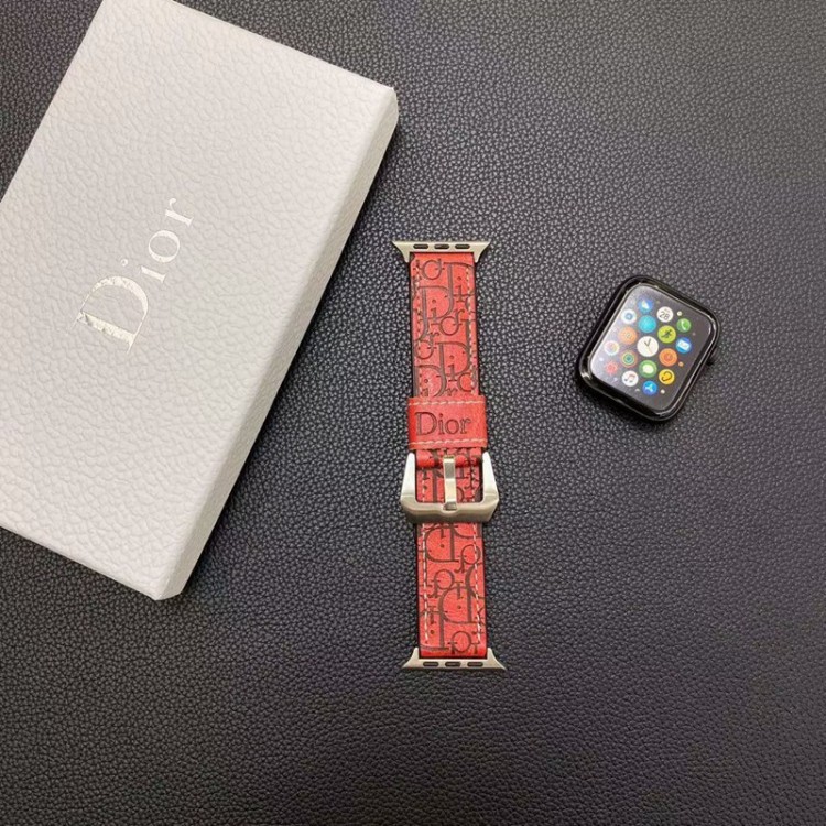 Dior ディオールハイブランドアップルウォッチ9 8/se2革ベルト 耐久性ブランドiwatch 7 8 9 バンド 丈夫ブランド apple watch ultra 2 49mmシリコンバンド 痛くないApple Watch 9 ultra/8/7/6ブランドベルト 流行り