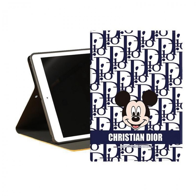 Dior ディオールブランド アイパッド10/9/8カバー 耐衝撃ハイブランド iPad AIR 5 6 2023世代ケース手帳型 ケースおしゃれ iPad AIR5 6/mini6 7手帳型ケース 全面カバーアイパッド ポロ12.9/11インチケースカバー多機能性