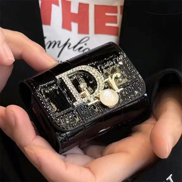 Dior ディオールブランドエアーポッズpro2 4 3 2 max保護ケースairpods 4 pro2 3カバー 軽量 紛失防止ブランドairpods 4 3/プロ2カバー パロディメンズ向け AirPods 4/3/2/1ケースブランドかっこいい
