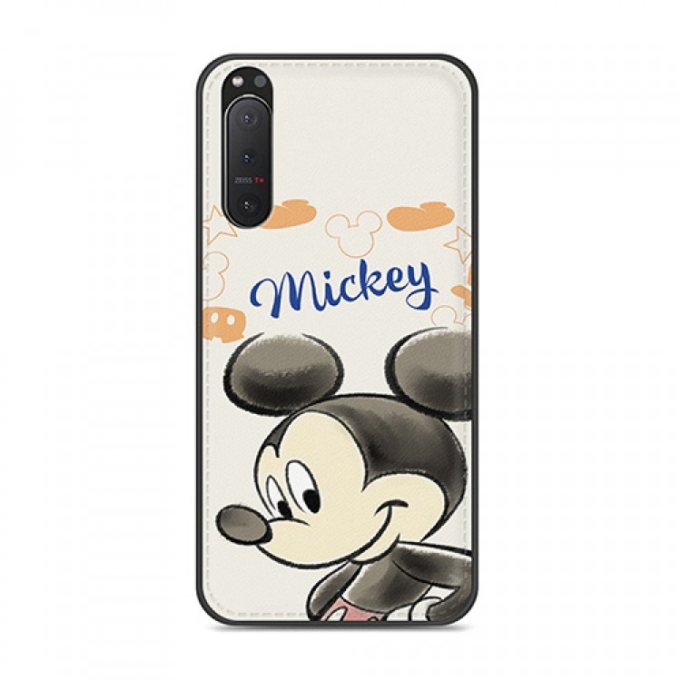 超人気ブランドdisney &ソニー5ii/1ii保護ケース 耐衝撃 おしゃれ ディズニーXperia 5IIIカバー 高品質 流行り ミッキマウス xperia 1ii/1革ケース 耐久性 ミッキマウス フィット ペア  女の子 オーダーメイド 男の子