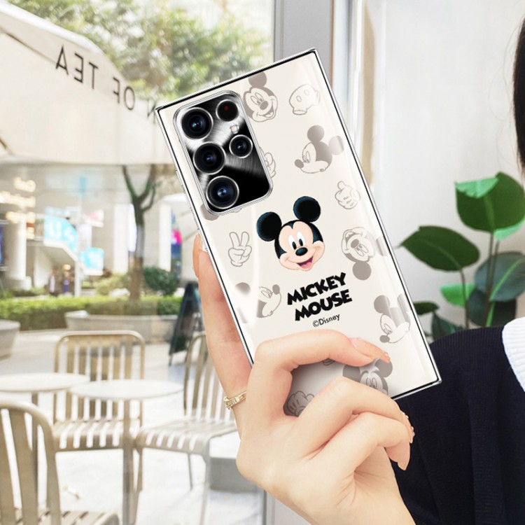 ハイブランド DISNEY サムスン S22+スマホカバー キュート 美しい ディズニー Galaxy s22ultraガラスケース 落下保護 おしゃれ ギャラクシー s22カバー 薄型 放熱性よい 高品質 メンズ レディース