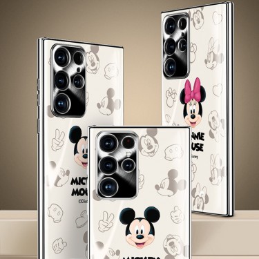 ハイブランド DISNEY サムスン S22+スマホカバー キュート 美しい ディズニー Galaxy s22ultraガラスケース 落下保護 おしゃれ ギャラクシー s22カバー 薄型 放熱性よい 高品質 メンズ レディース