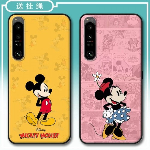 ブランド Disney エクスペリア IVスマホカバー かわいい 漫画柄 ディズニー Xperia 5iiiケース 耐衝撃 シリコン製 Xperia 1 iiiソフトカバー 軽量 XPERIA PRO-Iケース ペア揃い 男女兼用