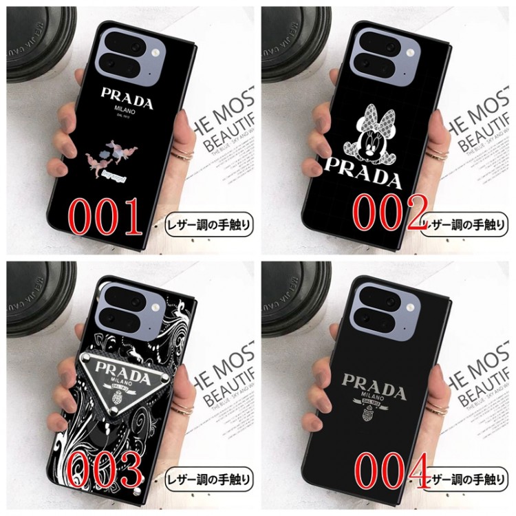 Prada プラダiPhone ultra 折り畳みブランドケース メンズ Galaxy z fold 5 4 3 6 7 8スマホケース男女兼用ハイブランドGalaxy z flip 5 4 3 6 7 8携帯ケースビジネス大人っぽい グーグル ピクセルPro 11 10 9 foldブランドスマホカバー