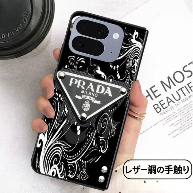 Prada プラダiPhone ultra 折り畳みブランドケース メンズ Galaxy z fold 5 4 3 6 7 8スマホケース男女兼用ハイブランドGalaxy z flip 5 4 3 6 7 8携帯ケースビジネス大人っぽい グーグル ピクセルPro 11 10 9 foldブランドスマホカバー