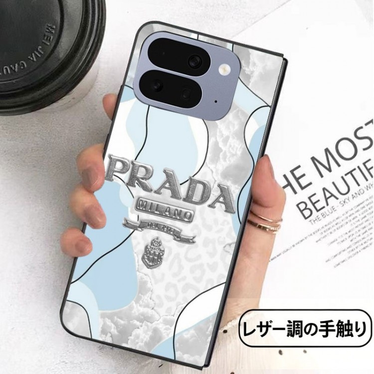 Prada プラダiPhone ultra 折りたたみブランドケース メンズ ギャラクシーz flip 8 7 6 4 5 fold6 5 4 3 7 8 ultraスマホカバースムーズ 高級感 グーグル ピクセルPro 11 10 9 foldケースハイブランド大人っぽい ギャラクシーz fold8 ultra 7 4 5 6ブランドスマホカバー