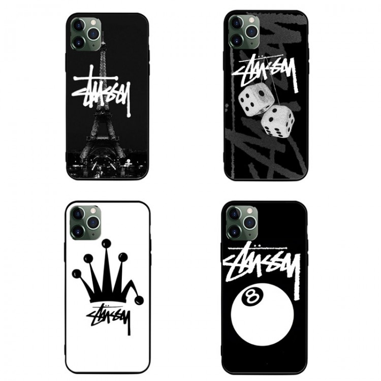 Stussy ステューシーGalaxy s26 s25 plus s24 s25ultraケース 男女革製アイフォン17pro 16 plus 15 14 pro maxスマホケース AQUOS R9/R8 PRO/R7/R6 iphone 17 pro max 16plus 15proケースアクオス/XPERIA/GALAXY/IPHONE全機種対応