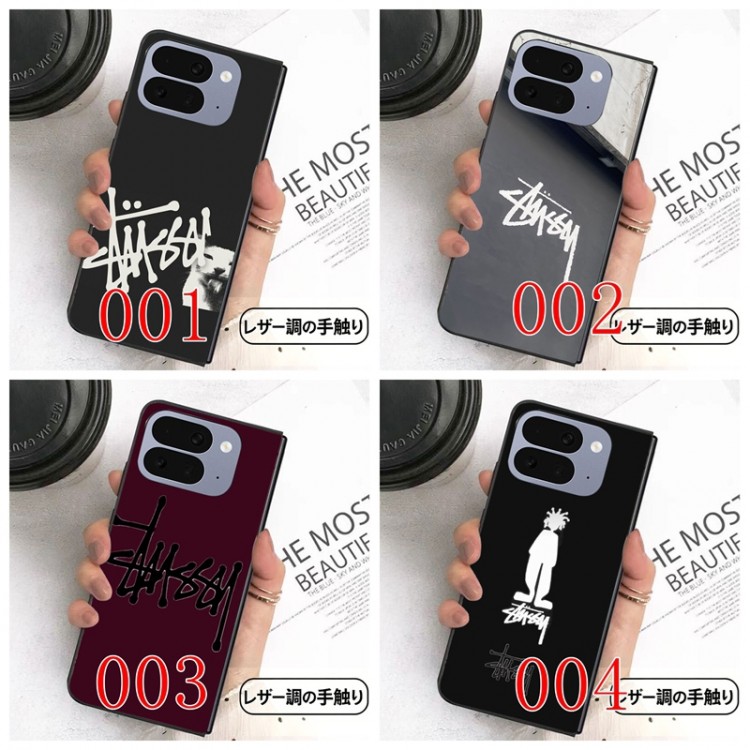 Stussy ステューシーブランドアイフォン ultra 折り畳みスマホカバースムーズ 高級感 Google Pixel Pro 11 10 9 foldケースハイブランドかわいいsamsung z fold 8 7 6 5 4 flip8 7 6 5 4ケースカバー激安大人っぽい ギャラクシーz fold8 7 4 5 6ブランドスマホカバー