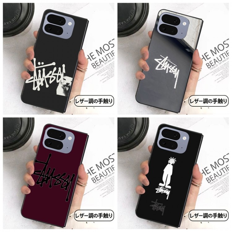 Stussy ステューシーブランドアイフォン ultra 折り畳みスマホカバースムーズ 高級感 Google Pixel Pro 11 10 9 foldケースハイブランドかわいいsamsung z fold 8 7 6 5 4 flip8 7 6 5 4ケースカバー激安大人っぽい ギャラクシーz fold8 7 4 5 6ブランドスマホカバー