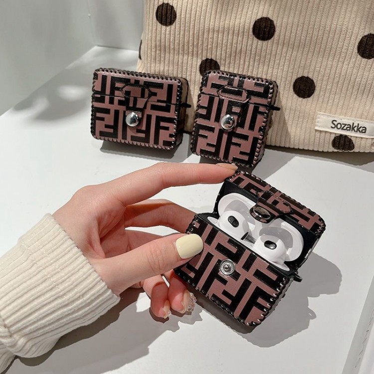 ブランド Fendi エアーポッズpro2ケース 柔らか 落下保護 フェンディ AIRPODS 3収納ケース 紛失防止 airpods proカバー オシャレ ff柄 エアーポッズ3/2/1世代保護ケース 個性 ファッション 男女兼用