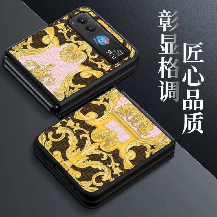 Fendi フェンデイGalaxy Z Flip5ブランドケースメンズブランドギャラクシーz flip4スマホカバースムーズ高級感galaxy z fold5ケースハイブランドブランドスマホケース男女兼用