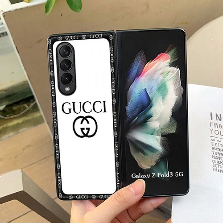 ブランド グッチ オーダーメイド サムスンz fold3/zflip3/w22折り畳み式カバー 落下保護 オシャレ gucci ギャラクシーw21/w20ケース 高品質 韓国 簡約 ビジネス GALAXY Z Fold2/Flip/Fold革ケース 耐久性 軽量 メンズ レディース