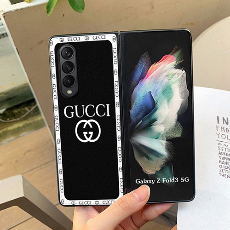 ブランド グッチ オーダーメイド サムスンz fold3/zflip3/w22折り畳み式カバー 落下保護 オシャレ gucci ギャラクシーw21/w20ケース 高品質 韓国 簡約 ビジネス GALAXY Z Fold2/Flip/Fold革ケース 耐久性 軽量 メンズ レディース