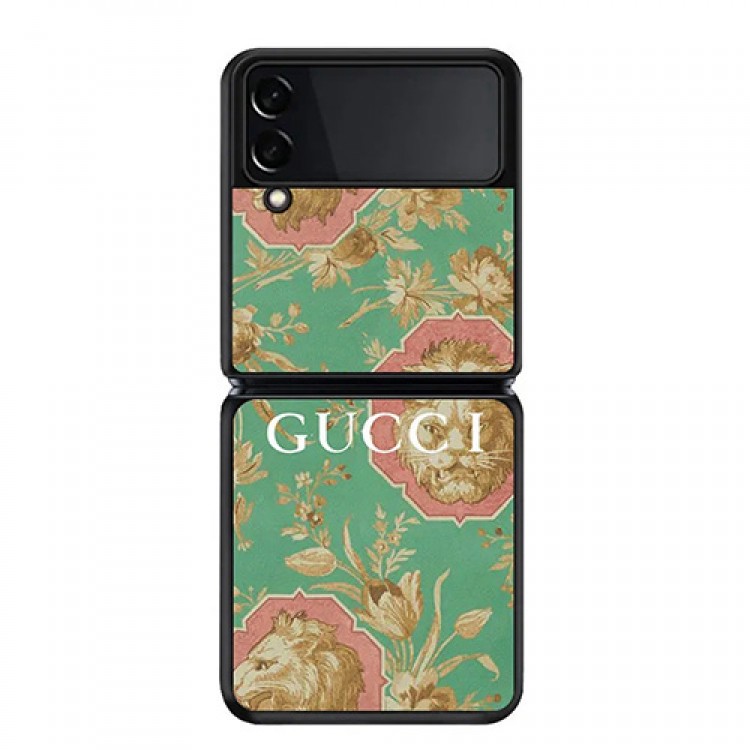 人気 ブランド グッチGalaxy zflip3 5Gスマホケース 折り畳み式カバー 綺麗 花柄 gucci ギャラクシーフリップ3ケース 完璧フェット 保護 おしゃれ galaxy Z Flip3フルカバー 軽量 スムーズ 復古風