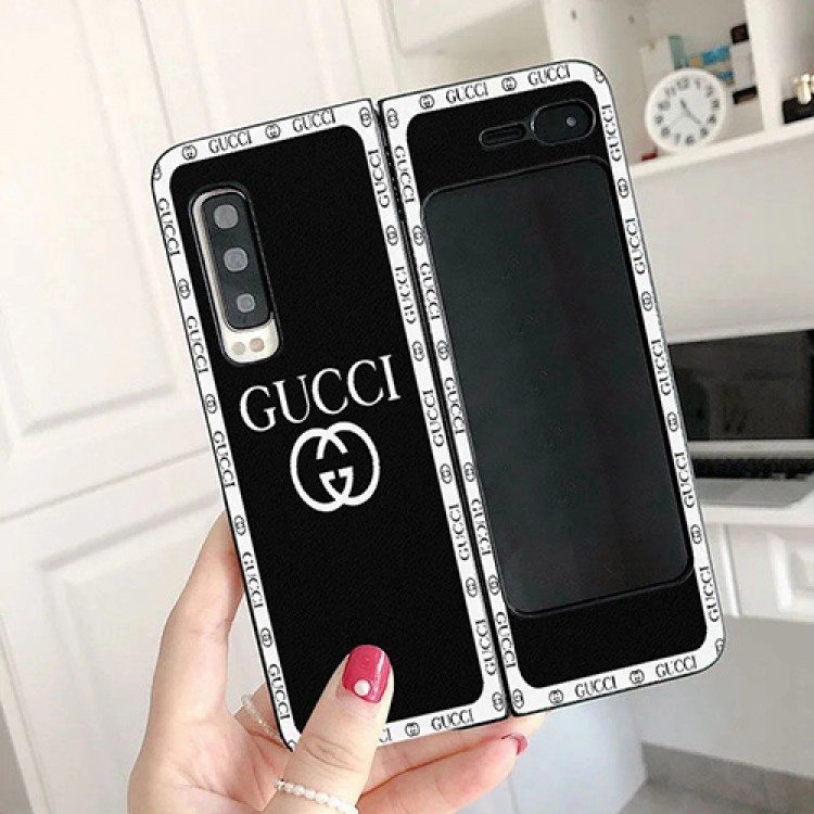 グッチブランド オーダーメイドGalaxy z fold/w20折り畳み式カバー スムーズ 耐久性 Gucci ギャラクシーフォルダーケース 簡約 カッコイイ おしゃれ 放熱性よい 傷防止 男女