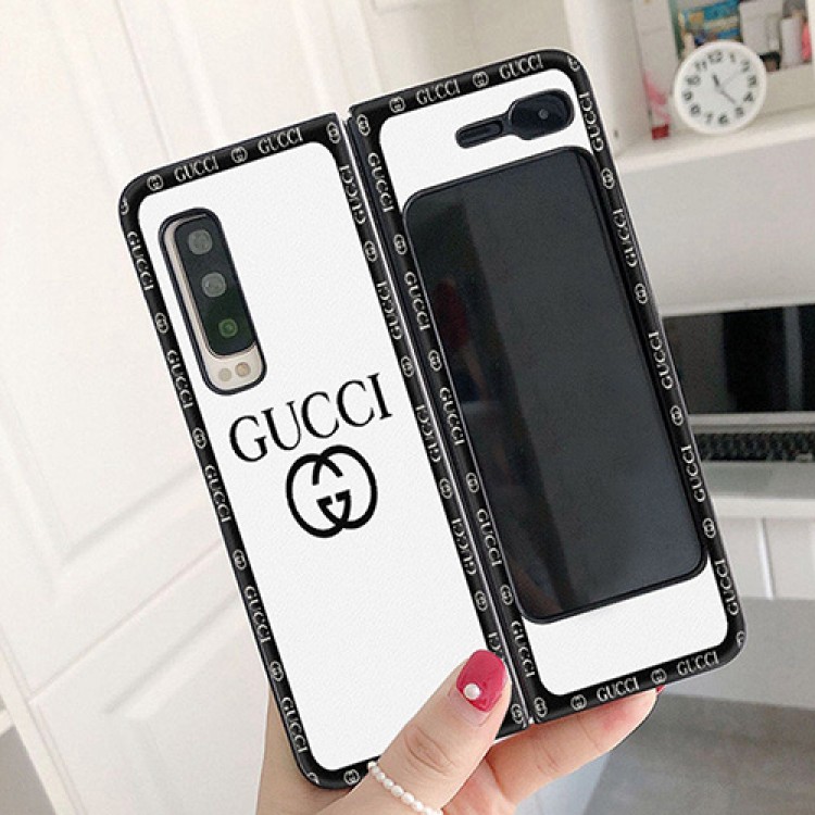 グッチブランド オーダーメイドGalaxy z fold/w20折り畳み式カバー スムーズ 耐久性 Gucci ギャラクシーフォルダーケース 簡約 カッコイイ おしゃれ 放熱性よい 傷防止 男女