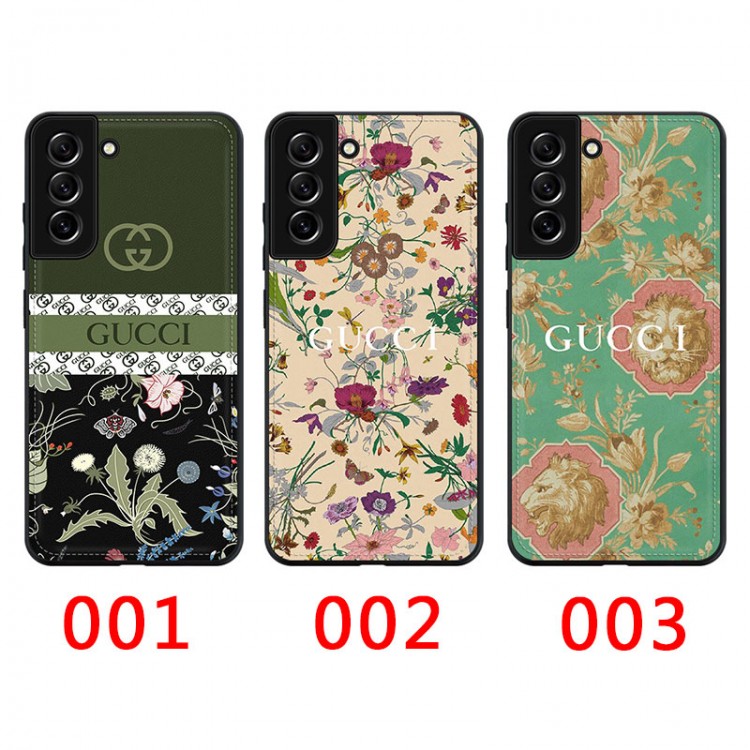 グッチ GALAXY S22/S22+/S22ultra/A53スマホカバー 鮮やかな花柄 美しい ハイブランド ギャラクシーs21/s21+/s21ultraレザーケース Gucci 耐衝撃 キズ防止 iPhone14pro/13mini/12pro max/11ケース 薄型 スリム 放熱性よい メンズ レディース