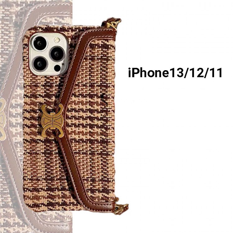 celine ブランド アイフォン13/13pro/13pro maxカバー 高級感 斜め掛け セリーヌiphone12Pro/12/12pro maxケース 背面カードポケット付き iphone11pro/11pro max/11カバー 放熱性よい かわいい 芸能人愛用