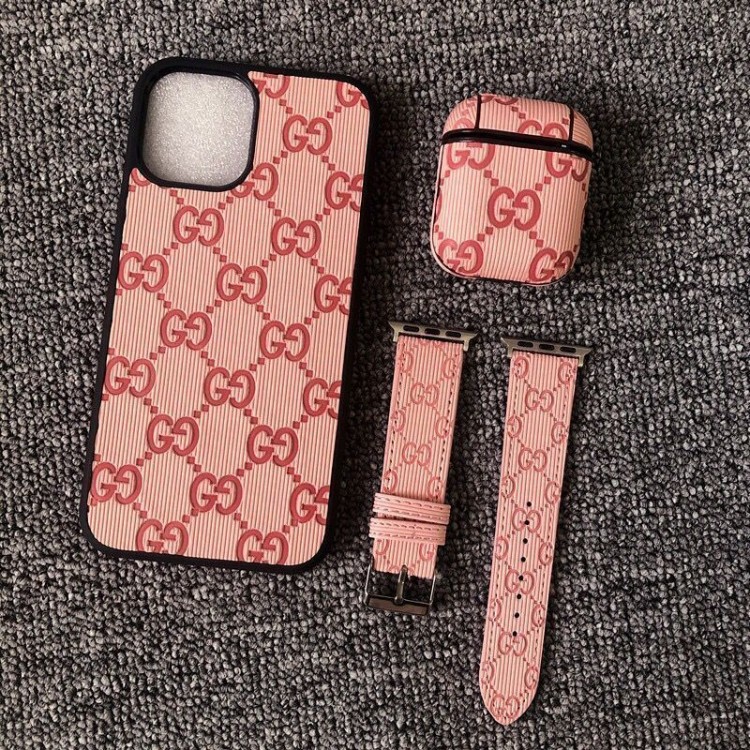 GUCCI アイフォン13pro max/12pro/11/SE3/XS/8P/7スマホケース 上質レザー 耐衝撃 ブランド グッチ AIRPODS 3/pro/2/1収納カバー 高品質 フィット APPLE WATCH 7/6/5/4/3/2/1 交換バンド 耐久性 エンボス柄 贅沢感 メンズ レディース