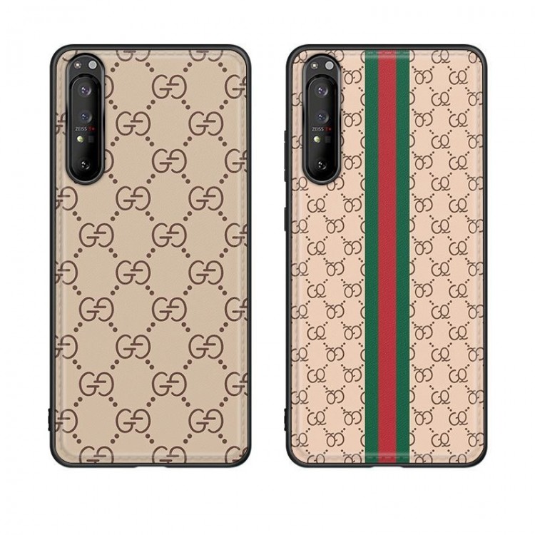 Gucci グッチxperia 1 iv 5vブランドスマホケース男女向けブランドエクスペリア 10/1 iiiケースパロディ薄型XPERIA 5 III/5IIスマホケースかわいい人気っぽいxperia 1 10 v/5 iv/5 iiiカバーケース耐衝撃