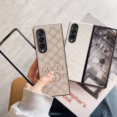 グッチ GALAXY Z FOLD 3ケース 高級レザー ブランド gucci ギャラクシー z flip3/fold2カバー 耐衝撃 おしゃれ galaxy z flip/zfoldケース ビジネス 高品質 フィット 男女兼用