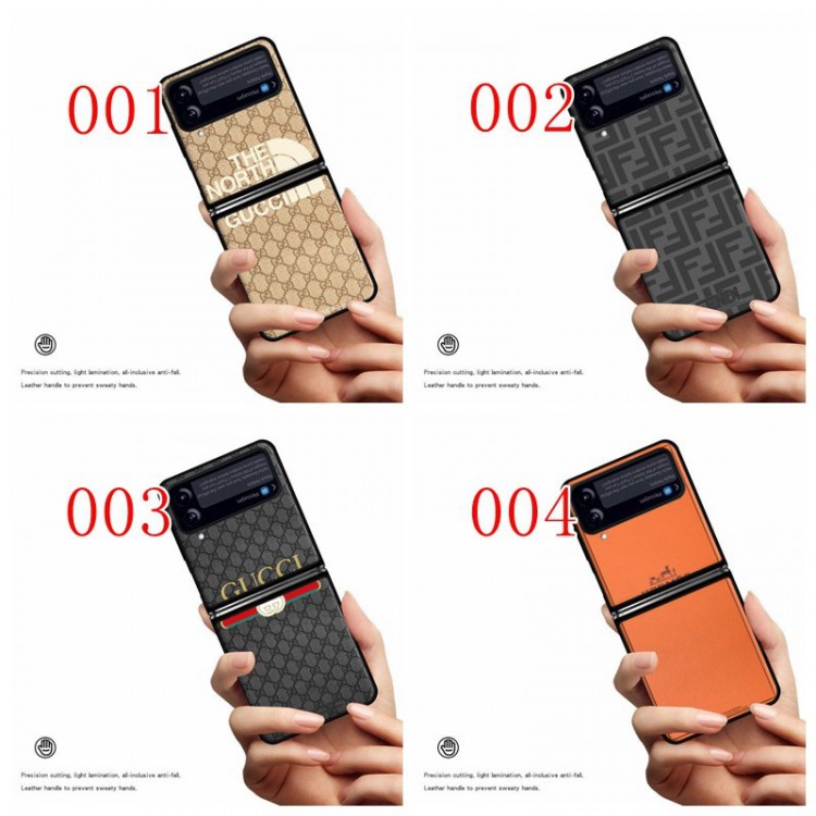 ブランドGalaxy Z Flip4 5G ケース Gucci 高級感 Samsung Z Flip3 5G レザーケース 手作り柔らかい レザー フェンディ Galaxy z fold3 5g 携帯カバー 薄型 軽量 放熱性よい シンプル
