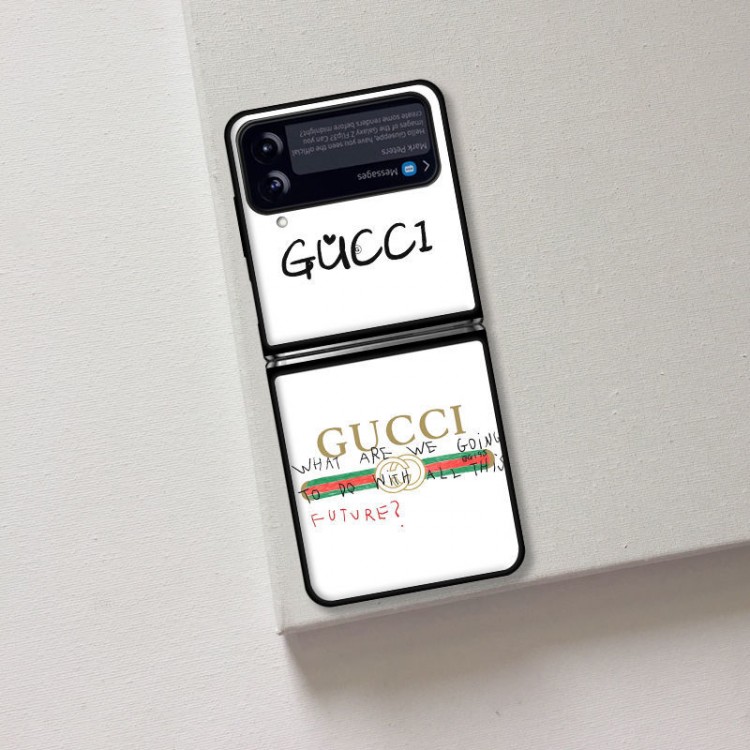 グッチ Galaxy z flip4 ケースブランド 革製 オシャレ gucci ギャラクシーZFLIP3ケース 滑り止め Samsung z flip4カバー 軽量 放熱性よい 男女兼用  オーダーメイド風 