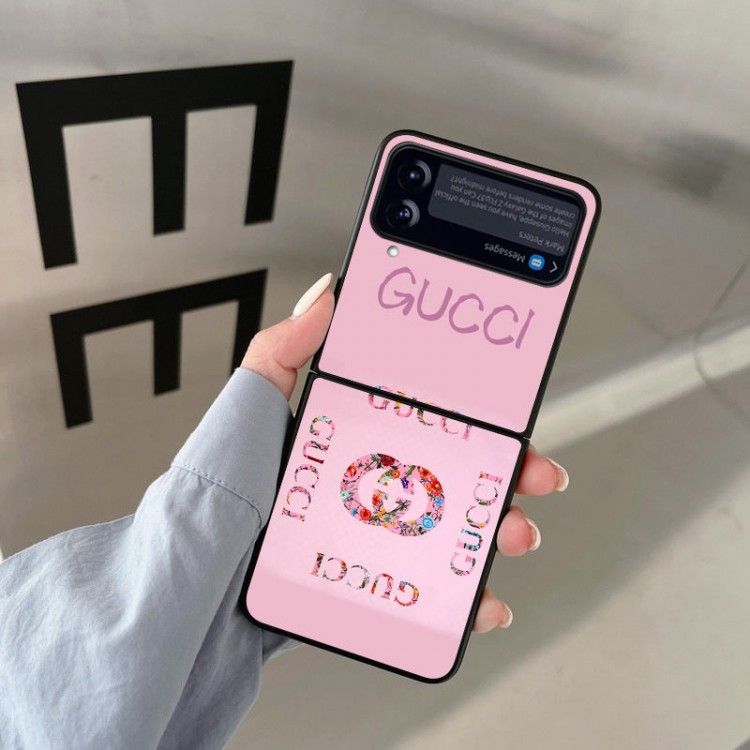 グッチ Galaxy z flip4 ケースブランド 革製 オシャレ gucci ギャラクシーZFLIP3ケース 滑り止め Samsung z flip4カバー 軽量 放熱性よい 男女兼用  オーダーメイド風 