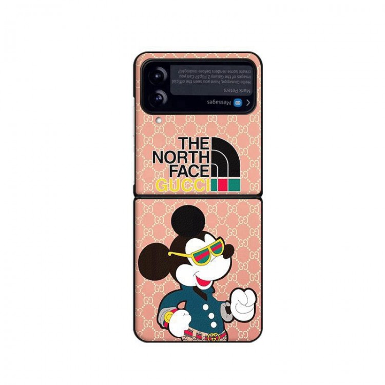 グッチ GALAXY Z FLIP4カバー 衝撃吸収 the north face ギャラクシーz flip3ケースブランド 可愛い漫画柄 Galaxy z flip4スマホケース 耐久性 人気 スムーズ フィット 高品質