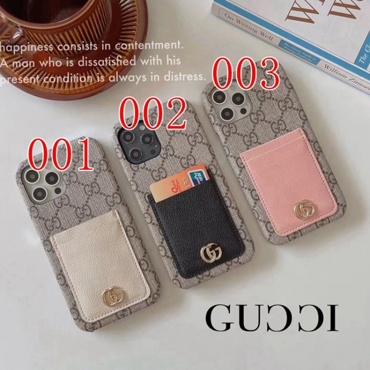 ブランドiPhone14+/14pro maxケースグッチ 背面カードポケット付き Gucci アイフォン14/14proスマホカバー 軽量 ハード iphone13pro max/13pro/13保護カバー 落下保護 iphone12/12proスマホケース 定番GG柄 簡約 ビジネス 男性 レディース