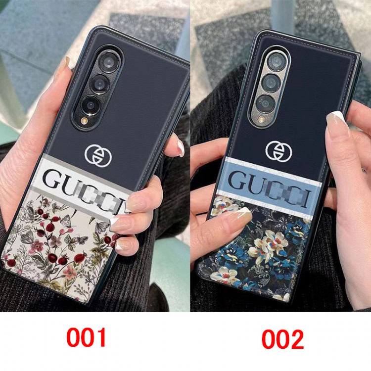 Gucci グッチブランドギャラクシーz flip4スマホカバースムーズ高級感galaxy z fold5ケースハイブランドブランドスマホケース男女兼用ハイブランドGalaxy z flip 5 4 3携帯ケースビジネス