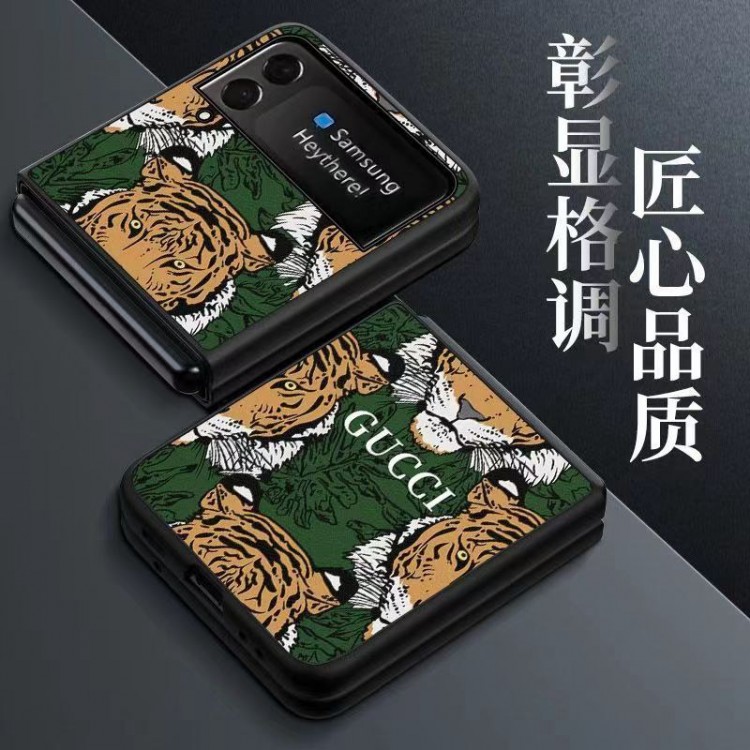 Gucci グッチ高級感Galaxy z flip 5 4 3ケースハイブランドかわいいsamsung z flip 5 4ケースカバー激安ハイブランド携帯ケースビジネスブランド落下保護galaxy z flip3携帯カバーレディース