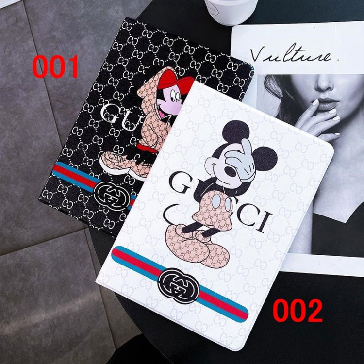 Gucci グッチブランド アイパッド10/9/8カバー 耐衝撃ハイブランド iPad AIR 5 6 2023世代ケース手帳型 ケースカワイイ ブランド アイパッドmini6 7保護カバー スタンドアイパッド ポロ12.9/11インチケースカバー多機能性
