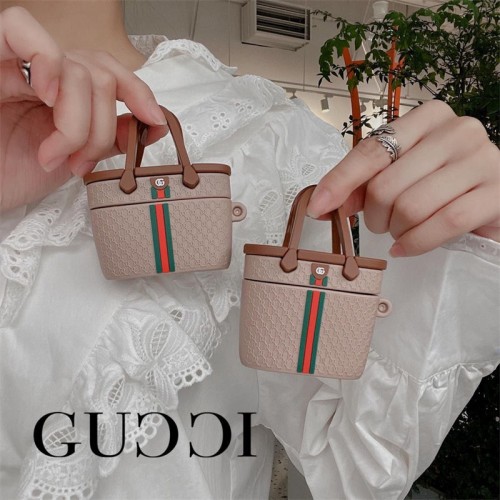 Gucci グッチブランドエアーポッズpro2 4 3 2 max保護ケース グッチAirPods 3 4ブランドケース 携帯便利 ファッションかわいい Gucci エアーポッズ4/3/2/1カバー個性ブランド若者オシャレエアーポッズ4 3 pro2/proケース耐衝撃