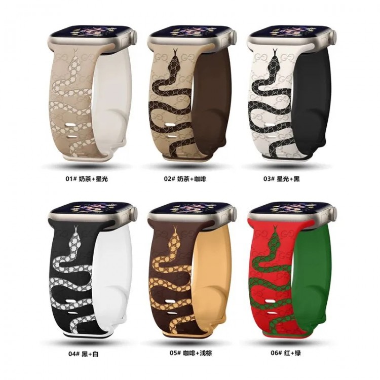 Gucci グッチ アップルウォッチ11 10 ultra3 49mmブランドベストハイブランドアップルウォッチUltra3/11/10 9 8/se2革ベルト 耐久性男性向けアップルウオッチ11 10 9 se2/7 8 スポーツベルト 上質Apple Watch 11/se3/10 9 ultra/8/7/6ブランドベルト 流行11り