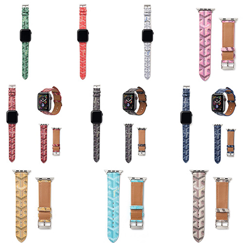 ブランド GOYARD Apple Watch 6/se 革バンド高級感ファッション アップルウォッチ 6 ベルト360度フェット耐久性  全モデル適応 メンズ  ファッション 人気  レディース 激安 高品質