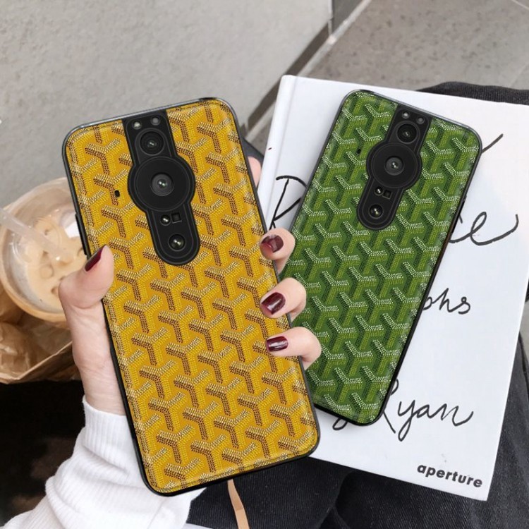 ブランド Goyard エクスペリア 5III/5II/10IIIスマホカバー定番ロゴ 贅沢 ゴヤール Xperia 10 iv レザーケース 耐久性 ビジネス xperia 1iii/1ii/ace ivカバー 軽量 放熱性よい メンズ 激安