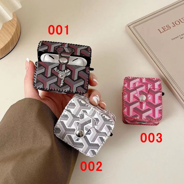 Goyard ゴヤール airpods pro2ケース ブランド 人気ブランドairpods 3/プロカバーパロディメンズ向けAirPods 3/2/1ケースブランドかっこいいブランド若者オシャレエアーポッズpro2/proケース耐衝撃