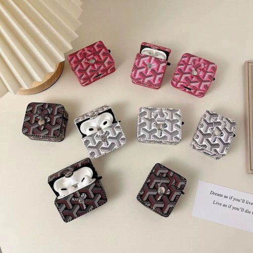 Goyard ゴヤール airpods pro2ケース ブランド 人気ブランドairpods 3/プロカバーパロディメンズ向けAirPods 3/2/1ケースブランドかっこいいブランド若者オシャレエアーポッズpro2/proケース耐衝撃