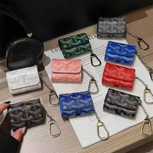 Goyard ゴヤールairpods 4 pro2 3カバー 軽量 紛失防止かわいいエアーポッズ4/3/2/1カバー個性 ゴヤール airpods 4 pro2 proケース ブランド 人気メンズ向けAirPods 4/3/2/1ケースブランドかっこいい