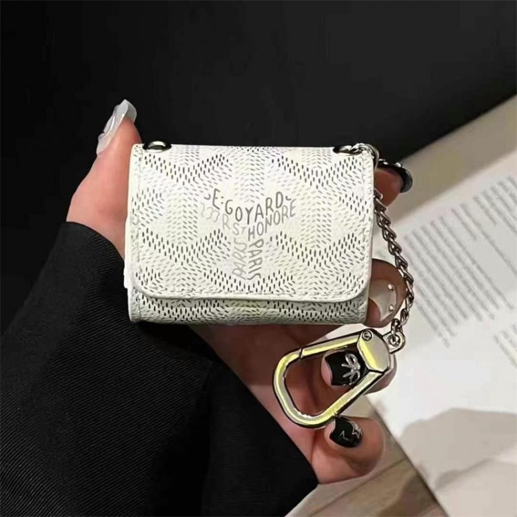 Goyard ゴヤールairpods 4 pro2 3カバー 軽量 紛失防止かわいいエアーポッズ4/3/2/1カバー個性 ゴヤール airpods 4 pro2 proケース ブランド 人気メンズ向けAirPods 4/3/2/1ケースブランドかっこいい