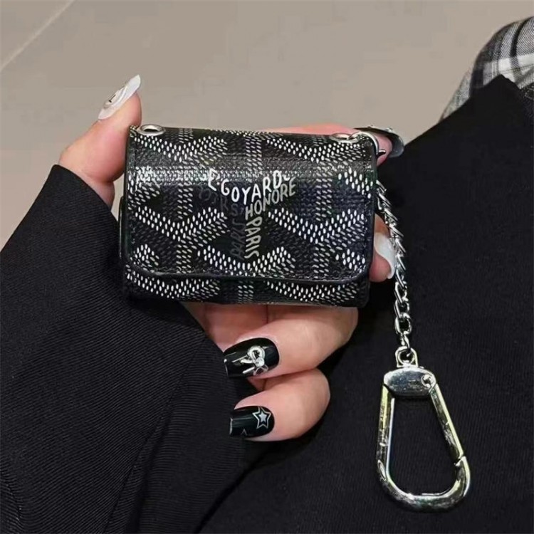 Goyard ゴヤールairpods 4 pro2 3カバー 軽量 紛失防止かわいいエアーポッズ4/3/2/1カバー個性 ゴヤール airpods 4 pro2 proケース ブランド 人気メンズ向けAirPods 4/3/2/1ケースブランドかっこいい