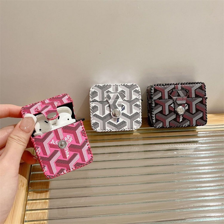 Goyard ゴヤールブランドエアーポッズpro2 4 3 2 max保護ケースairpods 4 pro2 3カバー 軽量 紛失防止 ゴヤールAirPods 3 4ブランドケース 携帯便利 ファッションメンズ向けAirPods 4/3/2/1ケースブランドかっこいい
